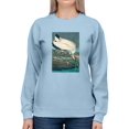 thumbnail image 1 of A Wood Ibis Sweatshirt Women -John James Audubon Designs, Female Medium, 1 of 4