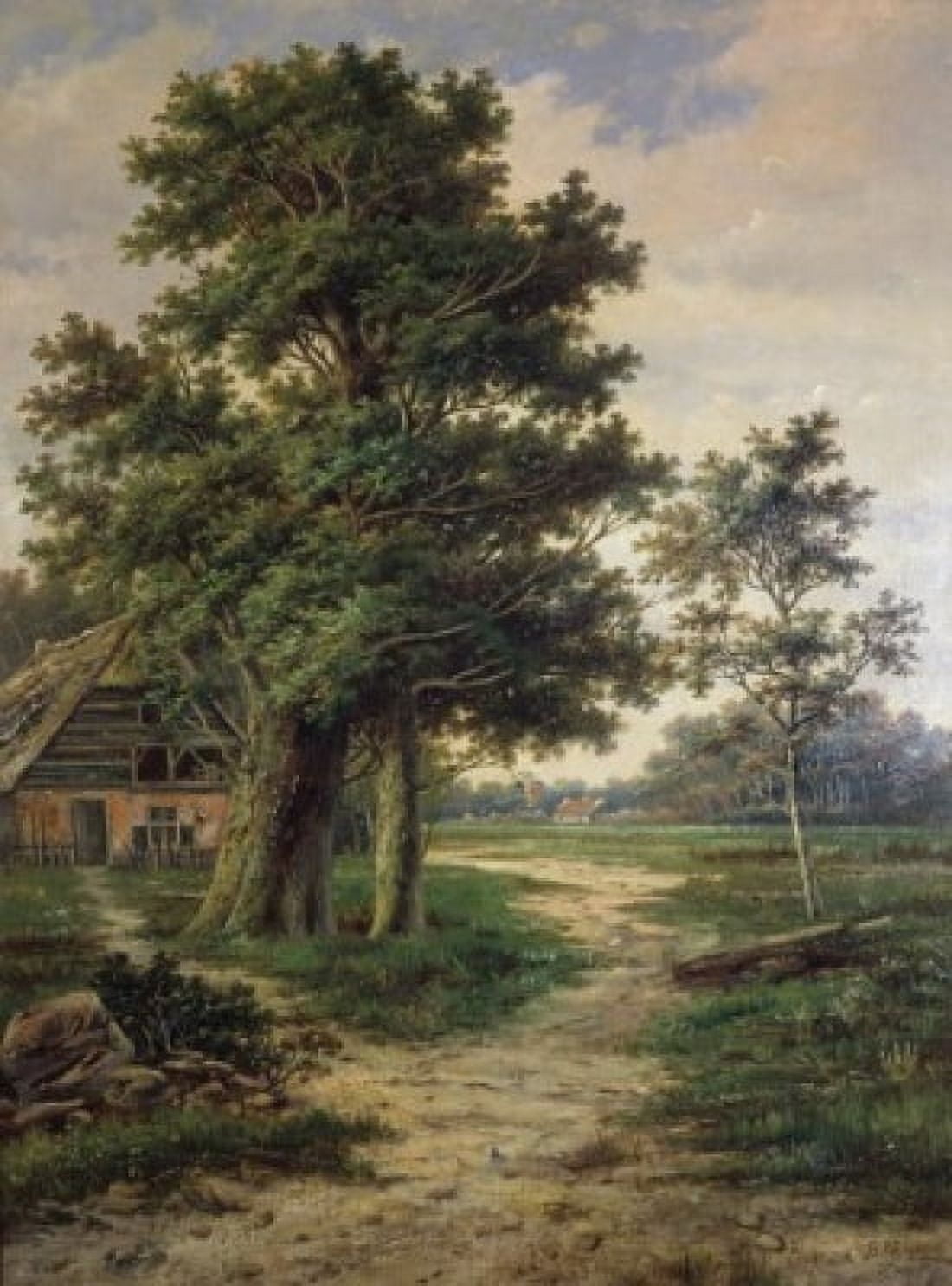 A Wooded Landscape Barend Cornelis Koekkoek (1803-1862 Dutch) Canvas Art - Barend Cornelis Koekkoek (24 x 36)