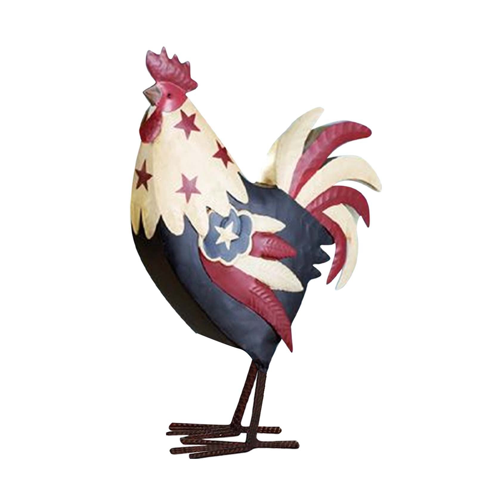 A Wooden Rooster Pendant with Independence Day Used for Jewelry Making