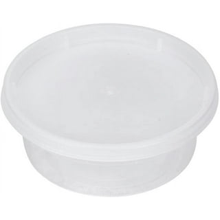 Asporto Microwavable To-Go Container - BPA Free Round Soup Container with Clear