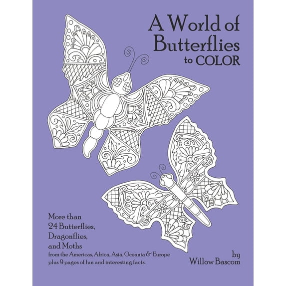 A World of Butterflies: to color