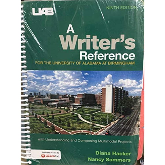 Pre-Owned A Writer's Reference 9th Edition University Alabama Birmingham, 9781319231231, 1319231233, Paperback,