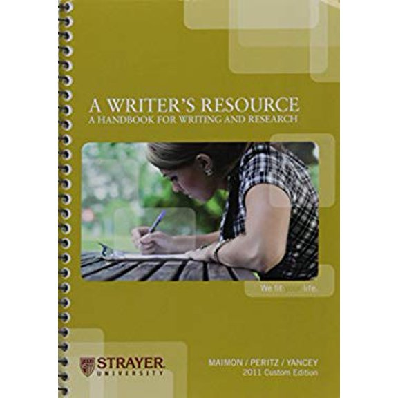 Pre-Owned Writer's Resource 2011 Edition (Spiral-bound) 0077459342 9780077459345