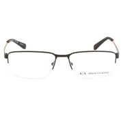 A|X ARMANI EXCHANGE Men's AX1038 Rectangular Prescription Eyewear Frames, Matte Black/Demo Lens, 56 mm