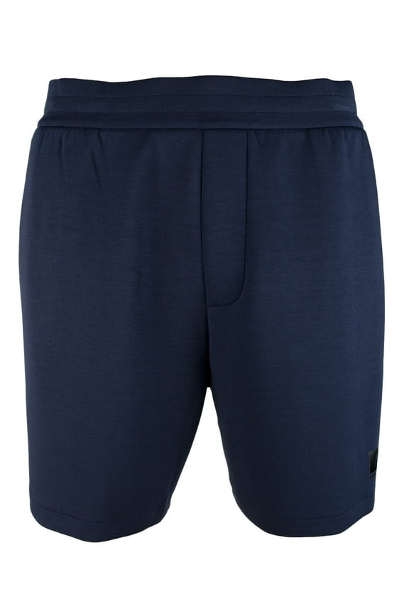 A|X ARMANI EXCHANGE Men's Super Soft Box Logo Shorts, Navy Blazer, Medium