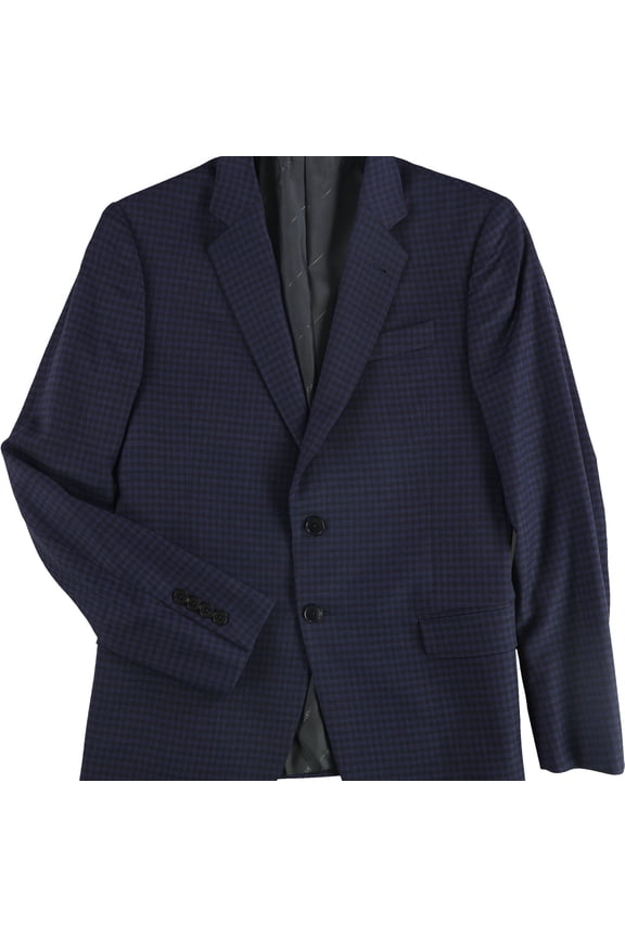 Mens High Blue Box Two Button Blazer Jacket, Blue, 42 Short