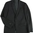 thumbnail image 1 of Armani Mens Plaid Two Button Blazer Jacket, Grey, 36 Regular, 1 of 2