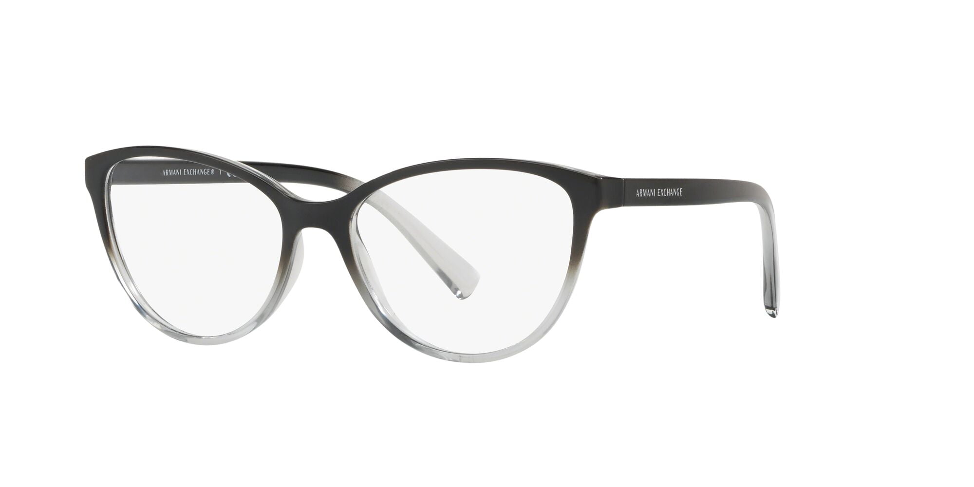 A X ARMANI EXCHANGE Women s AX3053 Square Prescription Eyeglass Frames Black Transparent Smoke Demo Lens 53 mm Walmart Business Supplies