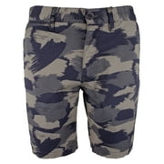 A|X ARMANI EXCHANGE mens Stretch Twill Bermuda Shorts, Navy Blazer Camo, 30 Regular US