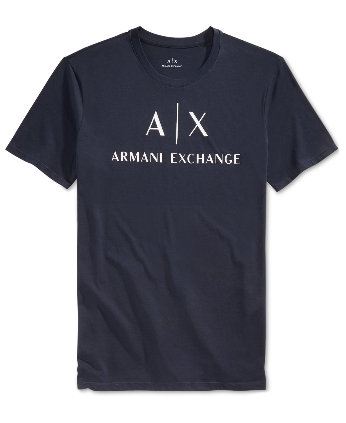 A X Armani Exchange Men s Graphic Print Logo T Shirt Blue Size Large Walmart