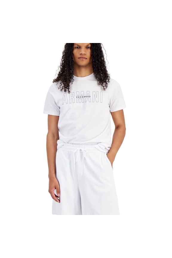 Mens Logo Drawstring Casual Bermuda Shorts, White, Medium