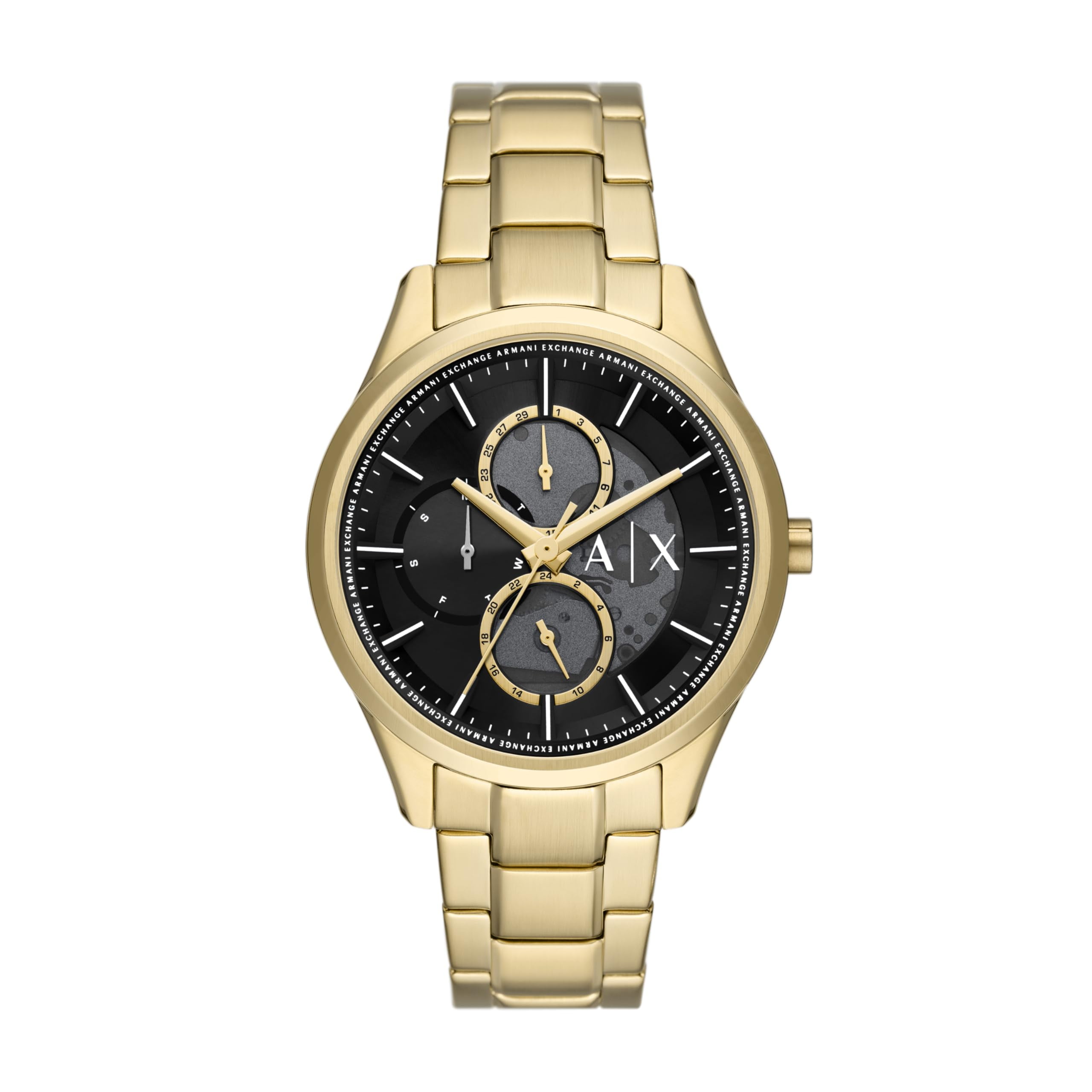 A|X Armani Exchange Men's Multifunction Gold-Tone Stainless Steel ...