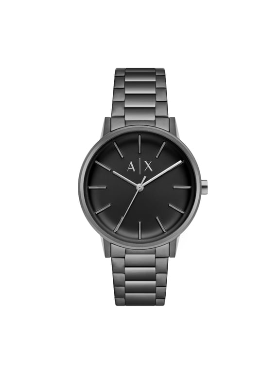 AX Armani Exchange Men's Three-Hand Gunmetal Gray Stainless Steel Bracelet Watch (Model: AX2761)