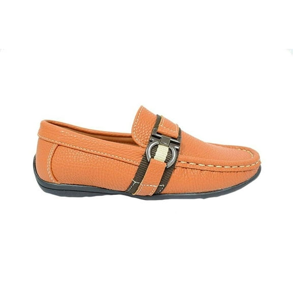 A.X.N.Y. Boy's SS4027 Loafers - Tan - 13