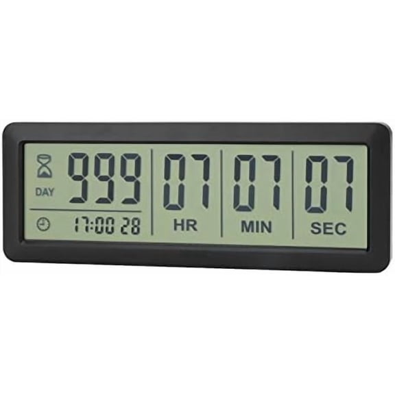 A YNGLLC 999 Days Countdown Timer Digital Clock Retirement Vacation Event Day Counter with Count Up Function