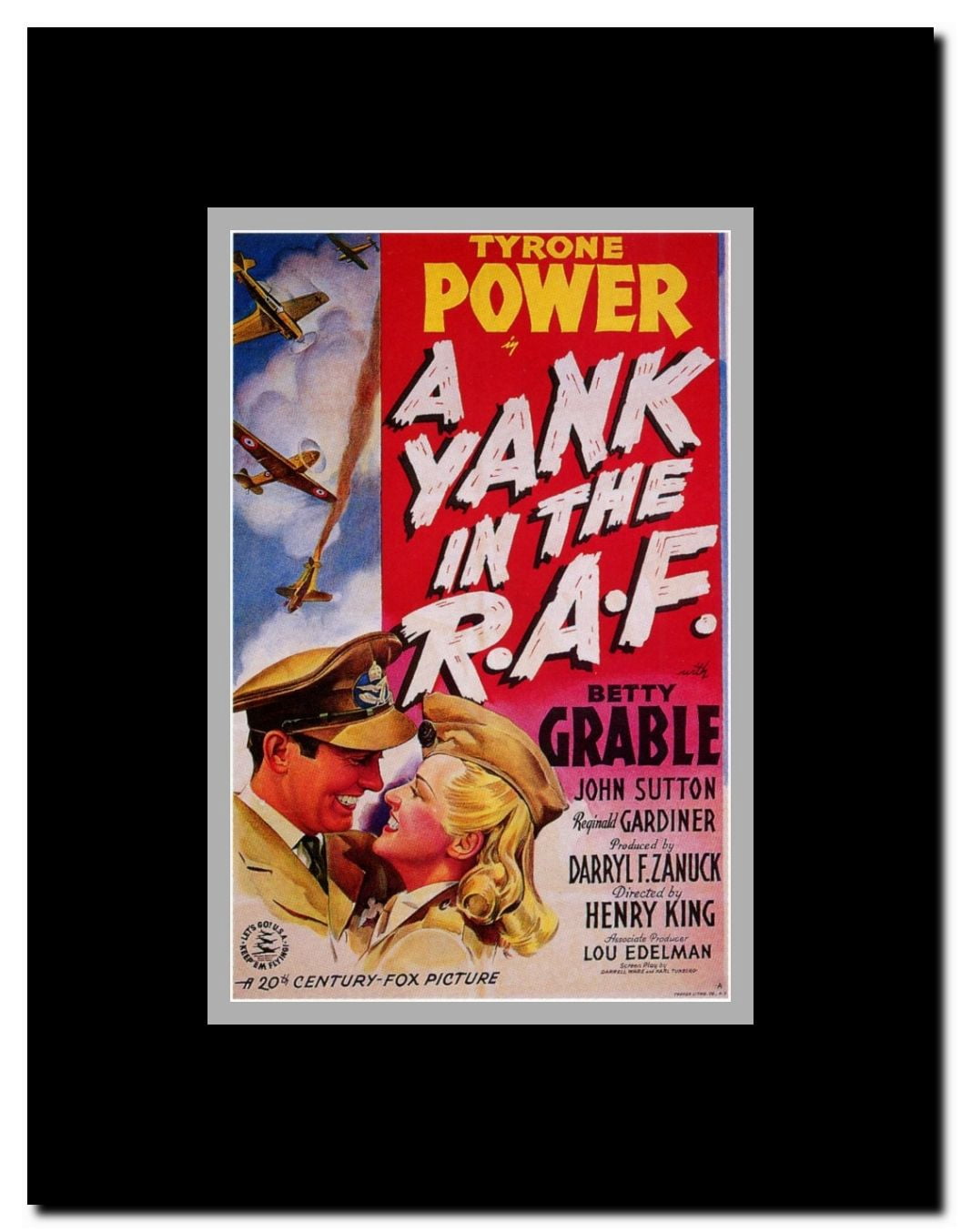 A Yank in the R.A.F. Framed Movie Poster