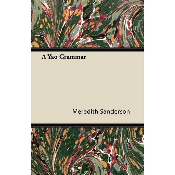 A Yao Grammar (Paperback)