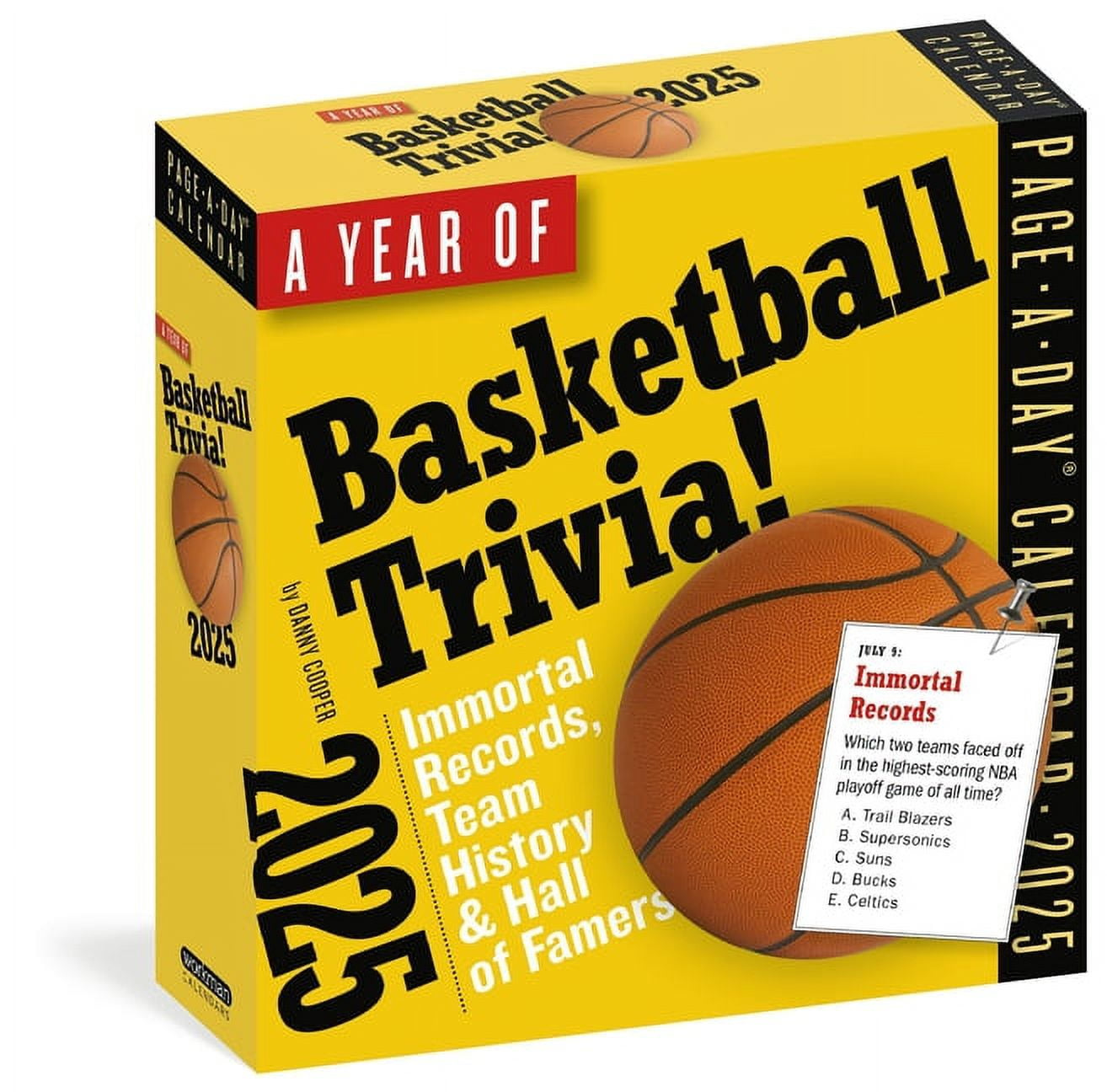 A Year of Basketball Trivia Page-A-Day Calendar 2025 : Immortal Records, Team History \u0026 Hall of Famers (Calendar)