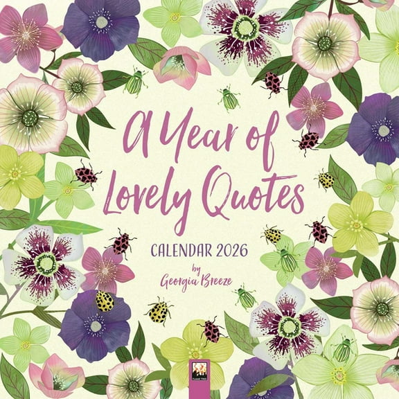 A Year of Lovely Quotes Wall Calendar 2026 (Art Calendar), (Paperback)