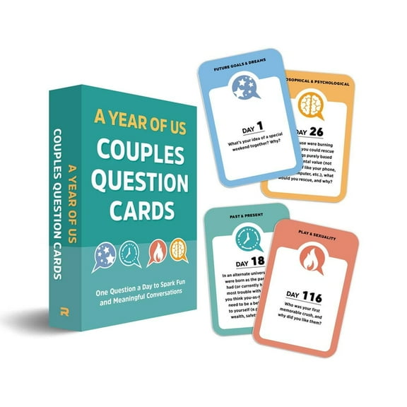 A Year of Us: Couples Question Cards : One Question a Day to Spark Fun and Meaningful Conversations (Cards)