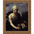 thumbnail image 1 of A Young Man with a Basket of Fruit 20x24 Gold Ornate Wood Framed Canvas Art by Murillo, Bartolome, 1 of 2