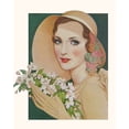 thumbnail image 1 of A Young Woman With A Bouquet Poster Print By Mary Evans Picture Librarypeter & Dawn Cope Collection, 1 of 4