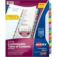 thumbnail image 1 of A-Z 26 Tab Dividers for 3 Ring Binders, Customizable Table of Contents, Multicolor Tabs, 1 Set, 12 Packs (11844), 1 of 11