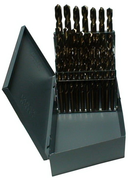 A - Z 29 Piece Cobalt Jobber Length Drill Bit Set, Qualtech, DWD26J-CO-SET