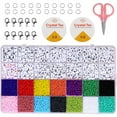 thumbnail image 1 of A-Z Acrylic Letter Alphabet Beads Kit DIY Bracelet Jewellery Making Accessories, 1 of 8