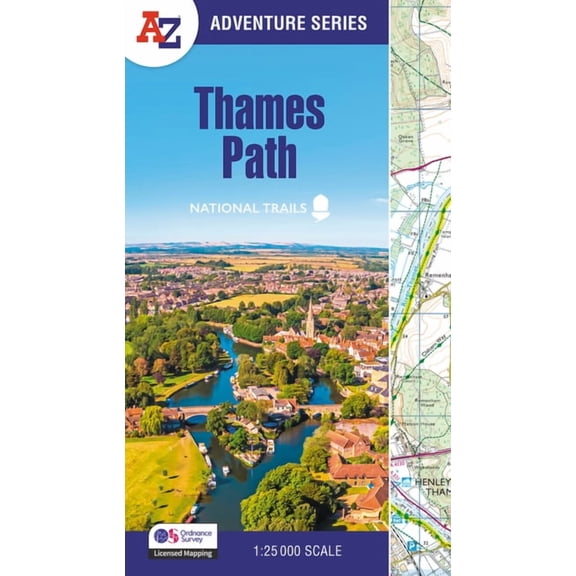 A-Z Adventure Thames Path: With Ordnance Survey Mapping [Fourth Edition], (Paperback)