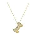 A Z Bubble Letter Layering Necklaces for Women Necklace Gold Balloon
