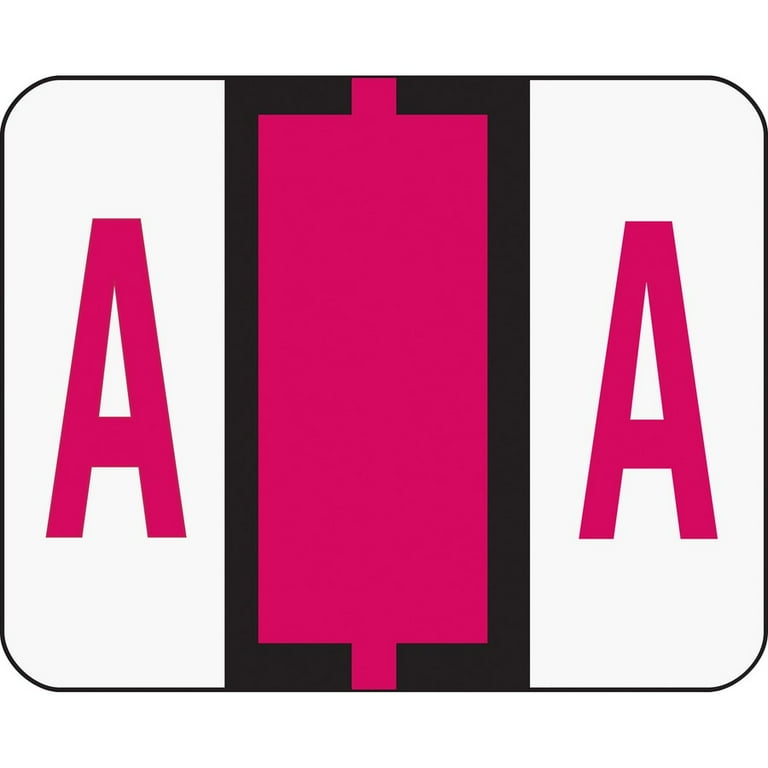 A-Z Color-Coded End Tab Filing Labels, S, 1 x 1.25, White, 500/Roll A-Z Color-Coded End Tab Filing Labels, S, 1 x 1.25, White, 500/Roll
