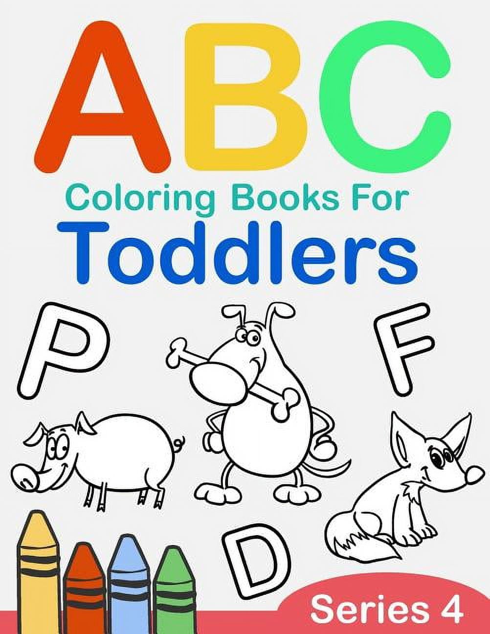 Coloring book letter A-Z Number 1-10: Fun with Numbers, Letters, Animals  Easy and Big Coloring Books for Toddlers Kids Ages 2-4, 4-6, Boys, Girls,  Fun, Love Play Happy, 9798649713009