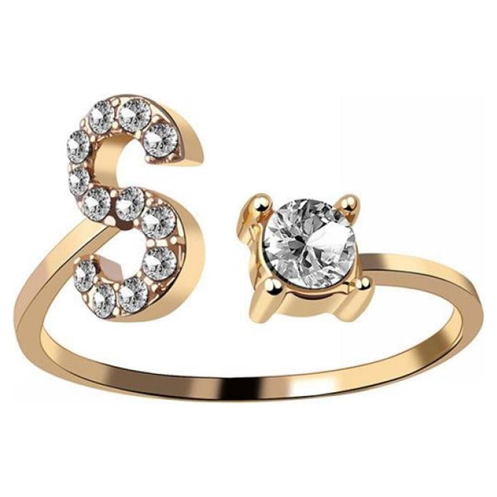 Buy Mia by Tanishq 14k Gold Letter S Alpha Ring for Women Online At Best  Price @ Tata CLiQ