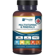 A-Z Multivitamins & Minerals I 365 Vegan Tablets 1 Year Supply I 26 Essential Active Vitamins, Minerals & Micronutrients for Men and Women I Made in The UK by Prowise Healthcare