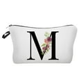 thumbnail image 1 of A-Z Personalized Initial Makeup Bags Monogram Makeup Bags,Flower Letter Small Cute Cosmetic Bag Birthday Gifts for Women Mom, Gifts for Best Friend, Bride Bridesmaid Cosmetic bag, 1 of 6
