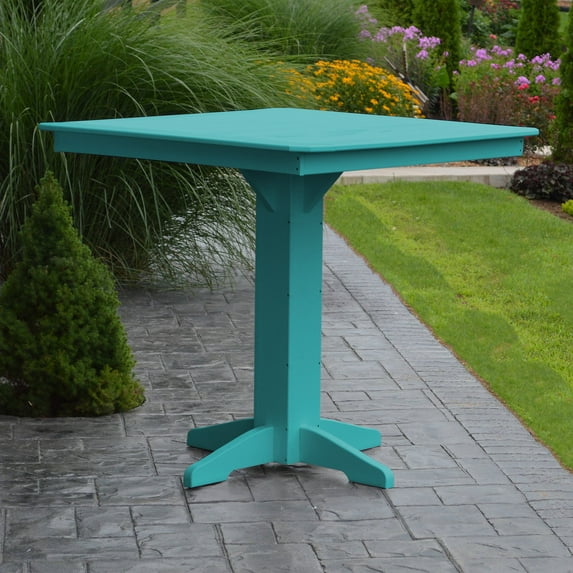 A & L Furniture Poly 44 in. Square Bar Height Table