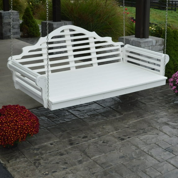 A & L Furniture Recycled Plastic Marlboro Outdoor Swing Bed
