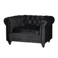 thumbnail image 1 of A and B Home A&B Home Black Upholstered Accent Chair, 1 of 5