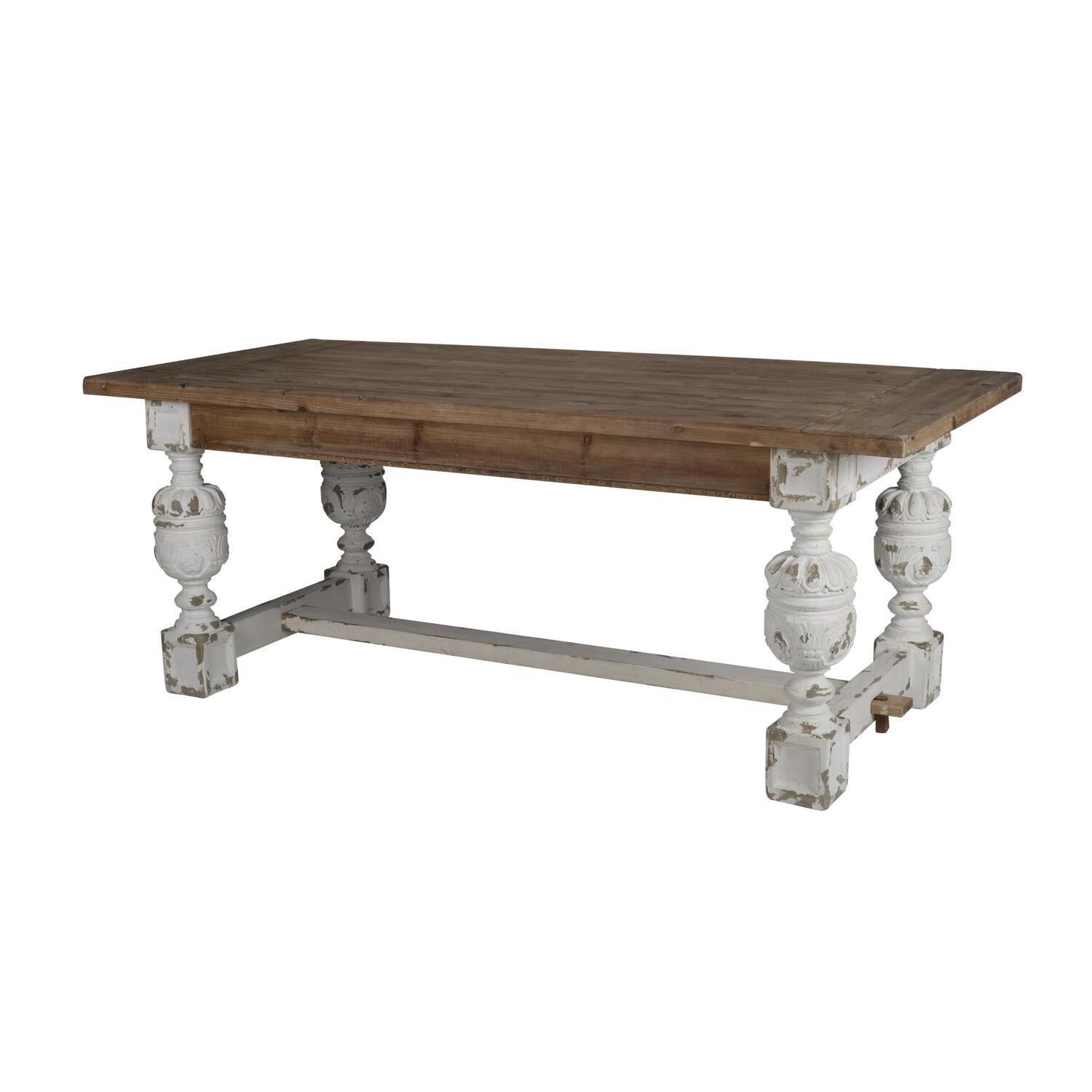 Reclaimed Wood Farmhouse Rectangular Dining Table for Six