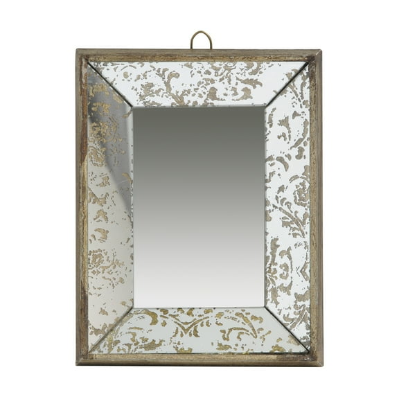A and B Home A&B Home Gold Glass Tray Mirror
