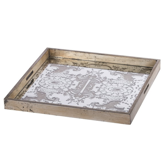 A&B Home Idony Classic Mirrored Tray
