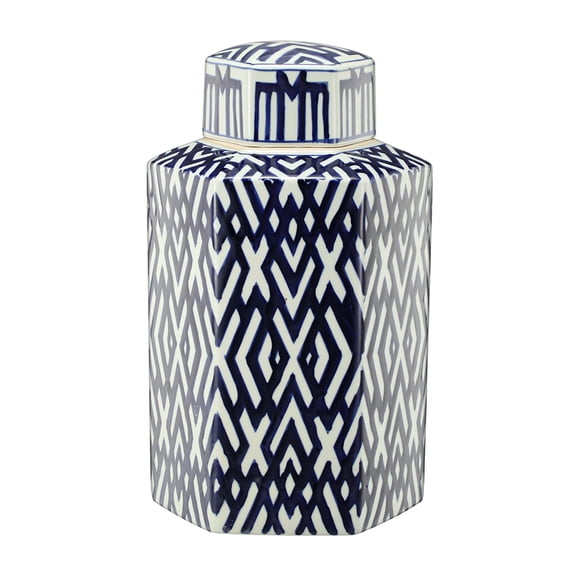 A and B Home Carlyle 8.5-inch x 16-inch Lidded Jar