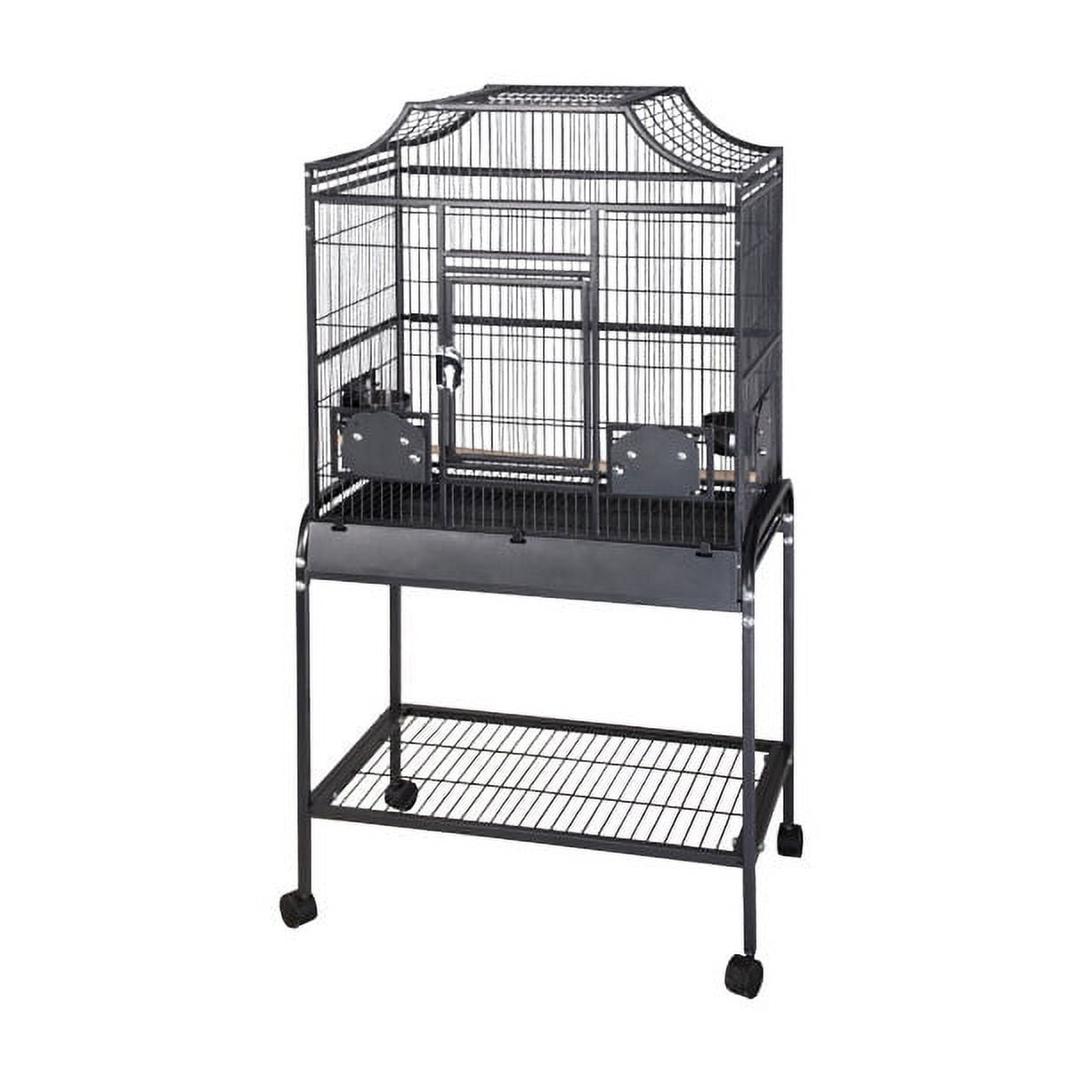 A and E Cage Co. 28" x 18" Elegant Style Flight Cage Platinum