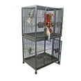 thumbnail image 1 of A and E Cage Co. 40"X30" Double Stack Breeder Cage - Black, 1 of 4