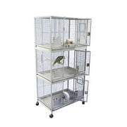 A&E CAGE A and E Cage Co. Sanibel Triple Stack Cage-Black