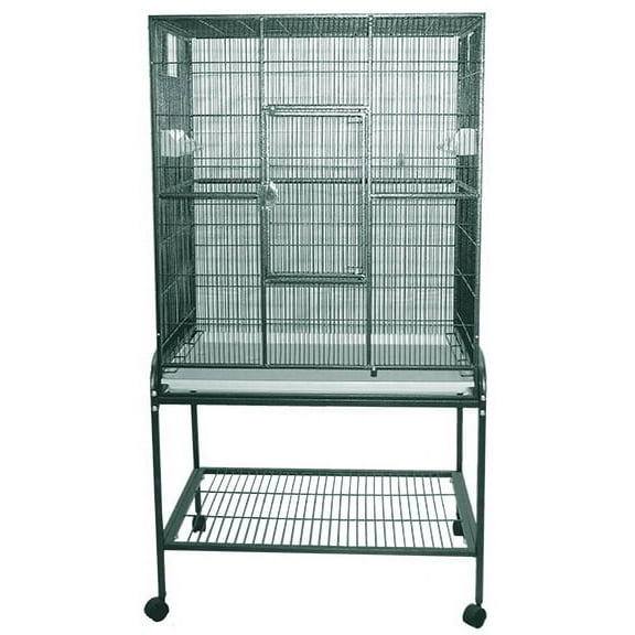 A and E Cage Co. Wrought Iron Flight Cage-Green