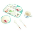 thumbnail image 1 of A bamboo fiber children's tableware set baby divided plate cartoon five-piece set, 1 of 5