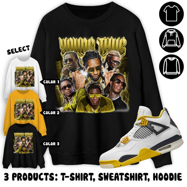 A bargain for you, AJ 4 Vivid Sulfur Shirt, Sweatshirt, Young Head