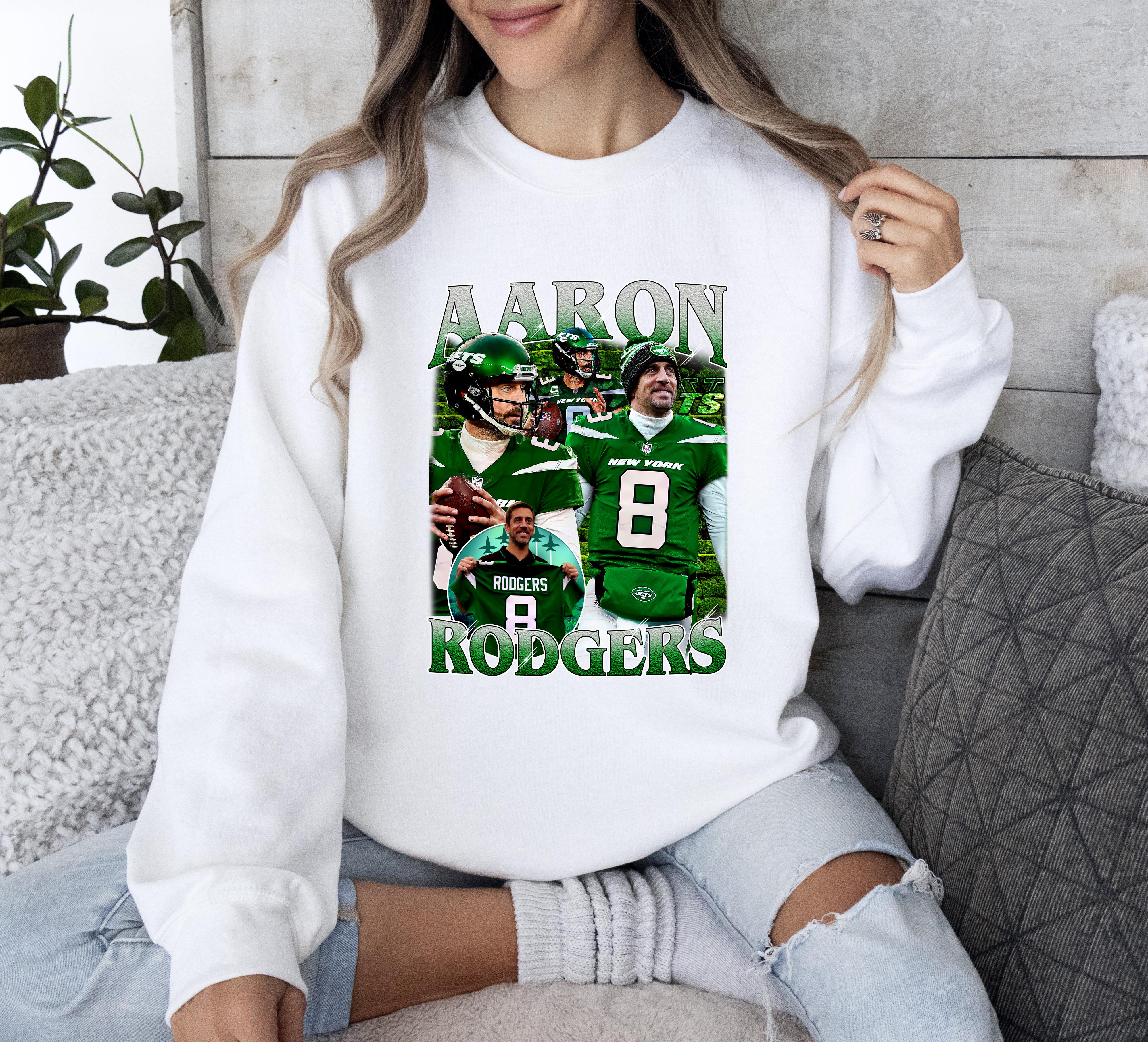 A bargain for you, Aaron Rodgers Jets Tshirt New York Football Jets Unisex SweatShirt - Walmart.com